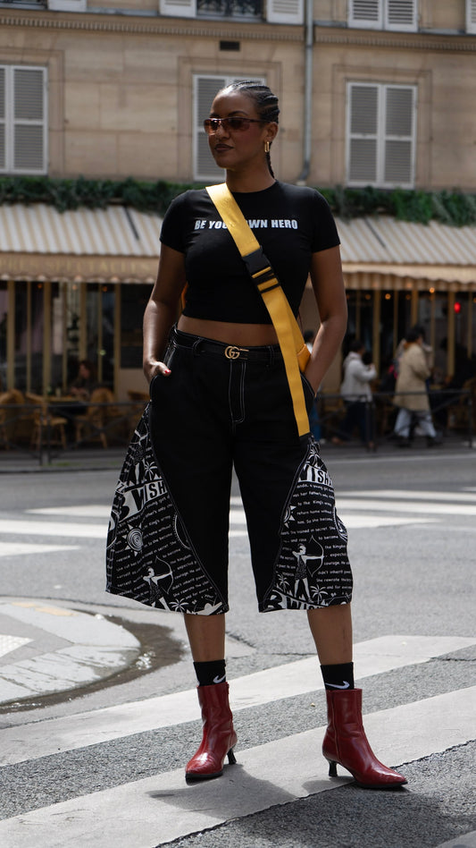 The Story black shorts