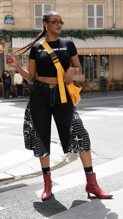 BE YOUR OWN HERO Cropped top