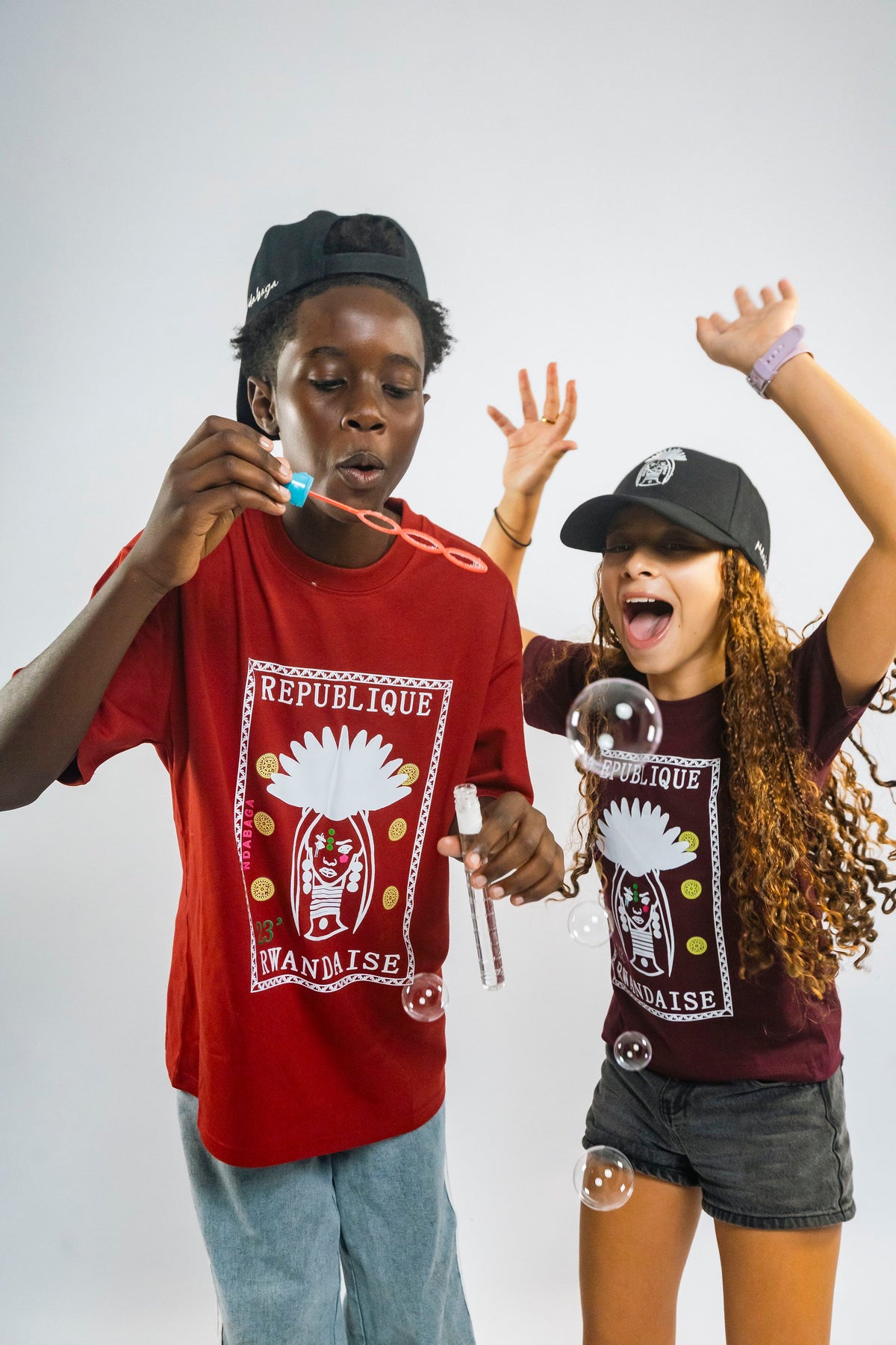 Burgundy Kid Stamp Tee